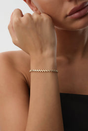 14 Ayar Tasarım Altın Bileklik