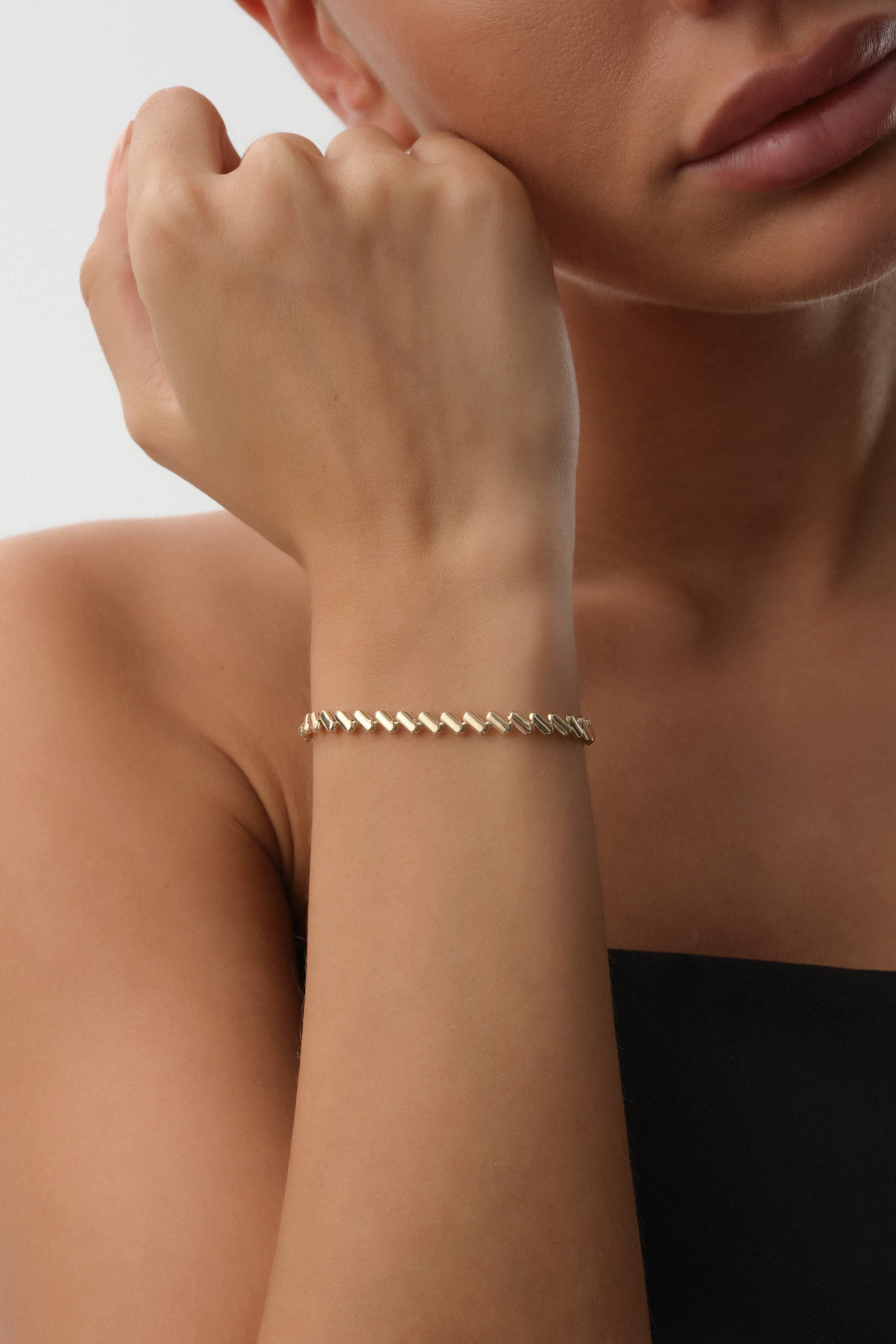 14 Ayar Tasarım Altın Bileklik