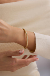 14 Ayar Tasarım Altın Kelepçe