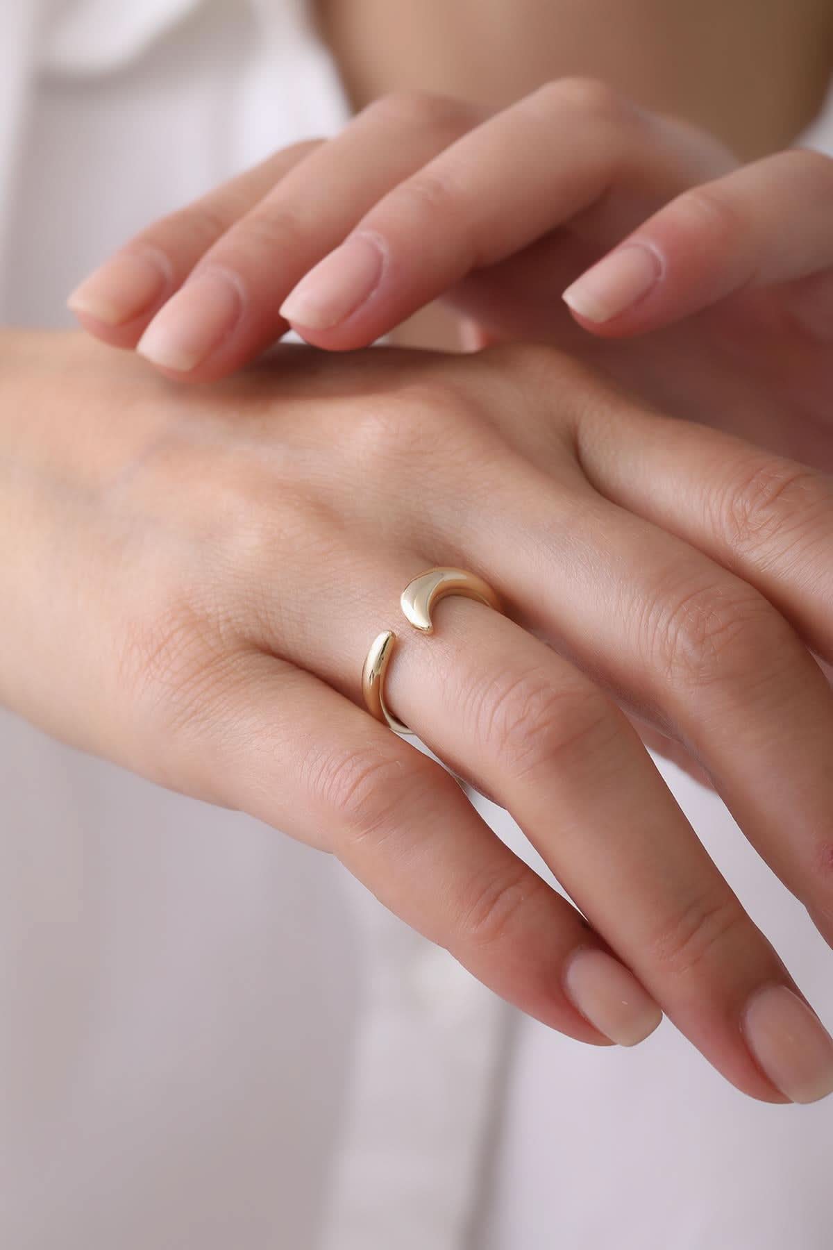 14 Ayar Tasarım Altın Yüzük