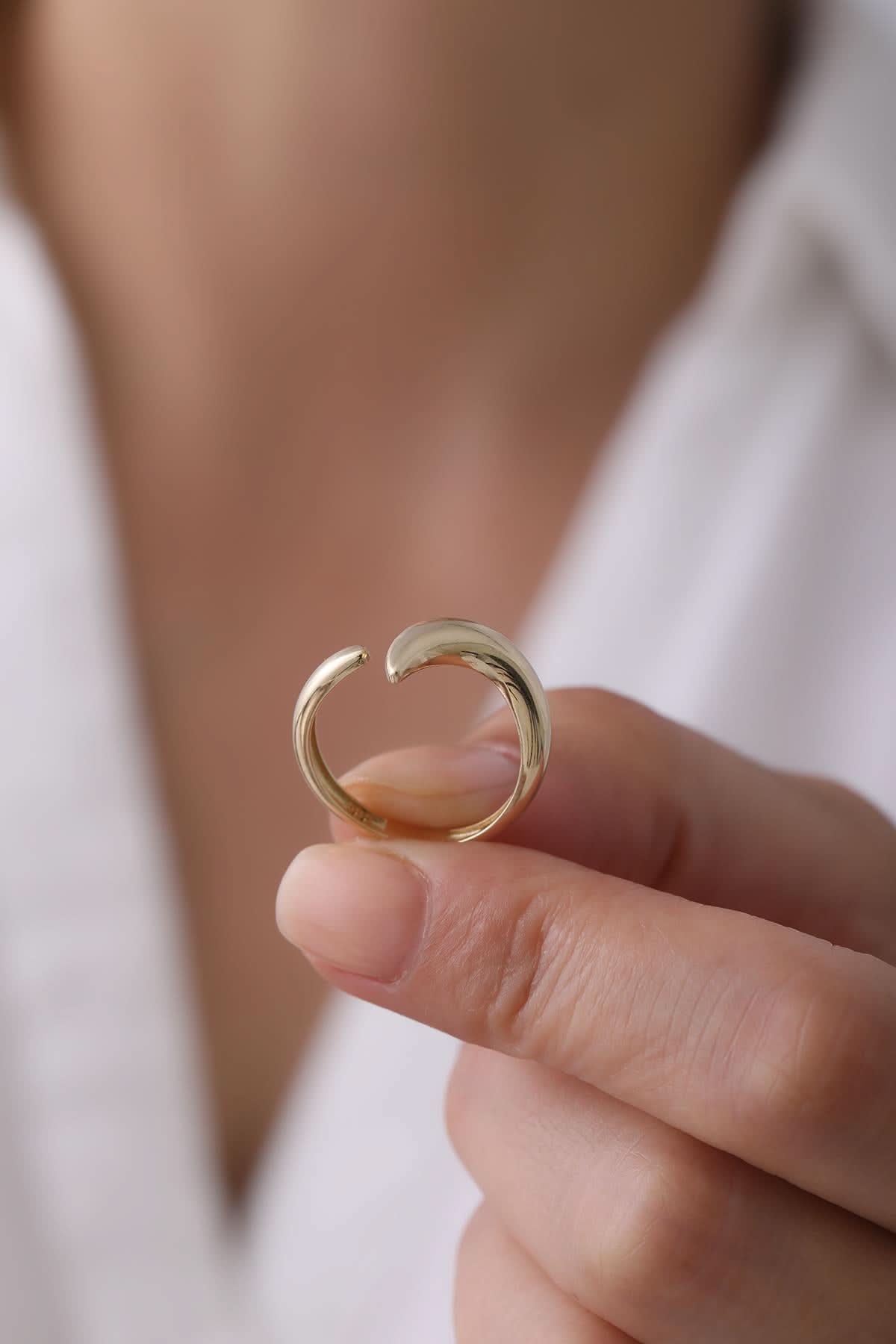 14 Ayar Tasarım Altın Yüzük