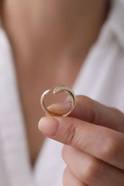 14 Ayar Tasarım Altın Yüzük