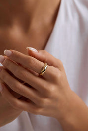 14 Ayar Tasarım Altın Yüzük