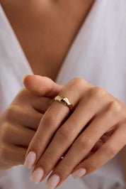 14 Ayar Tasarım Altın Yüzük