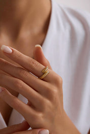 14 Ayar Tasarım Altın Yüzük