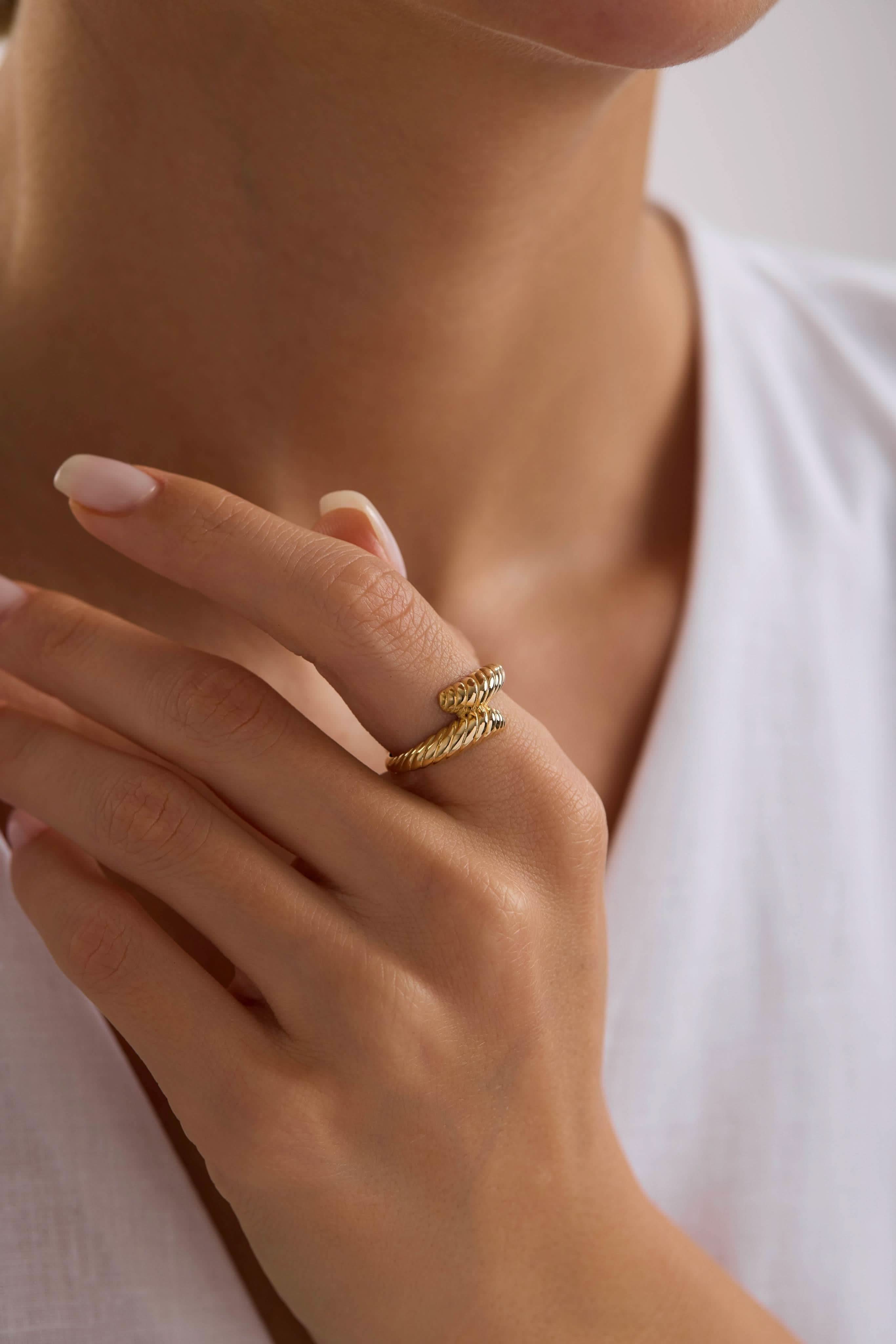 14 Ayar Tasarım Altın Yüzük