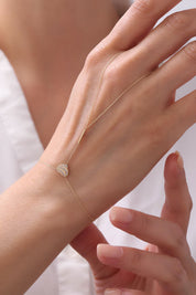 14 Ayar Taşlı Kalpli Altın Şahmeran