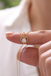 14 Ayar Tektaş Altın Kolye Ucu