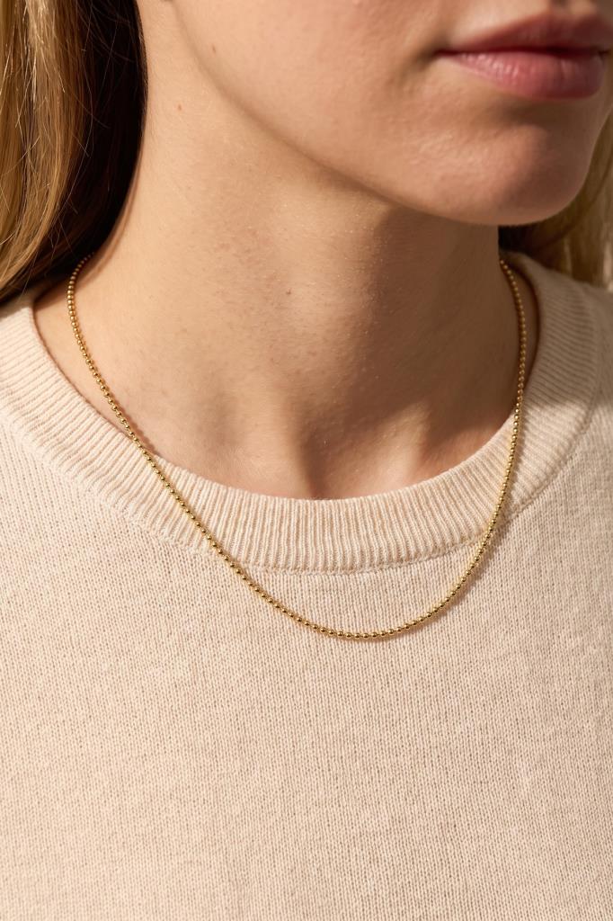 14 Ayar Top Altın Zincir Kolye (1.20 mm)
