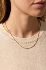 14 Ayar Top Altın Zincir Kolye (1.20 mm)