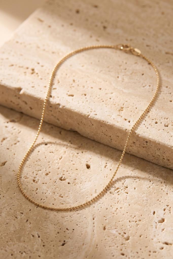 14 Ayar Top Altın Zincir Kolye (1.20 mm)