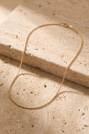 14 Ayar Top Altın Zincir Kolye (1.20 mm)