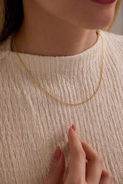 14 Ayar Top Altın Zincir Kolye (1.20 mm)