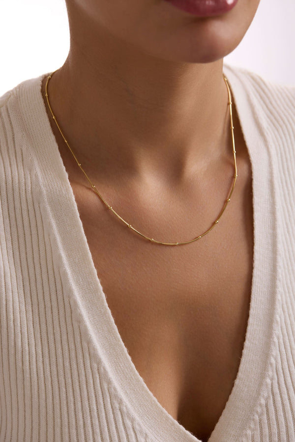 14 Ayar Top Altın Zincir Kolye (3 mm)