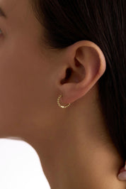 14 Ayar Toplu Halka Altın Küpe