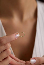 14 Ayar Toplu Halka Altın Küpe