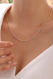 14 Ayar Üç Renk Dorika Altın Kolye