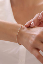 14 Ayar Üç Renk Dorika Zincir Altın Bileklik