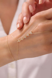 14 Ayar Üçgen Altın Şahmeran