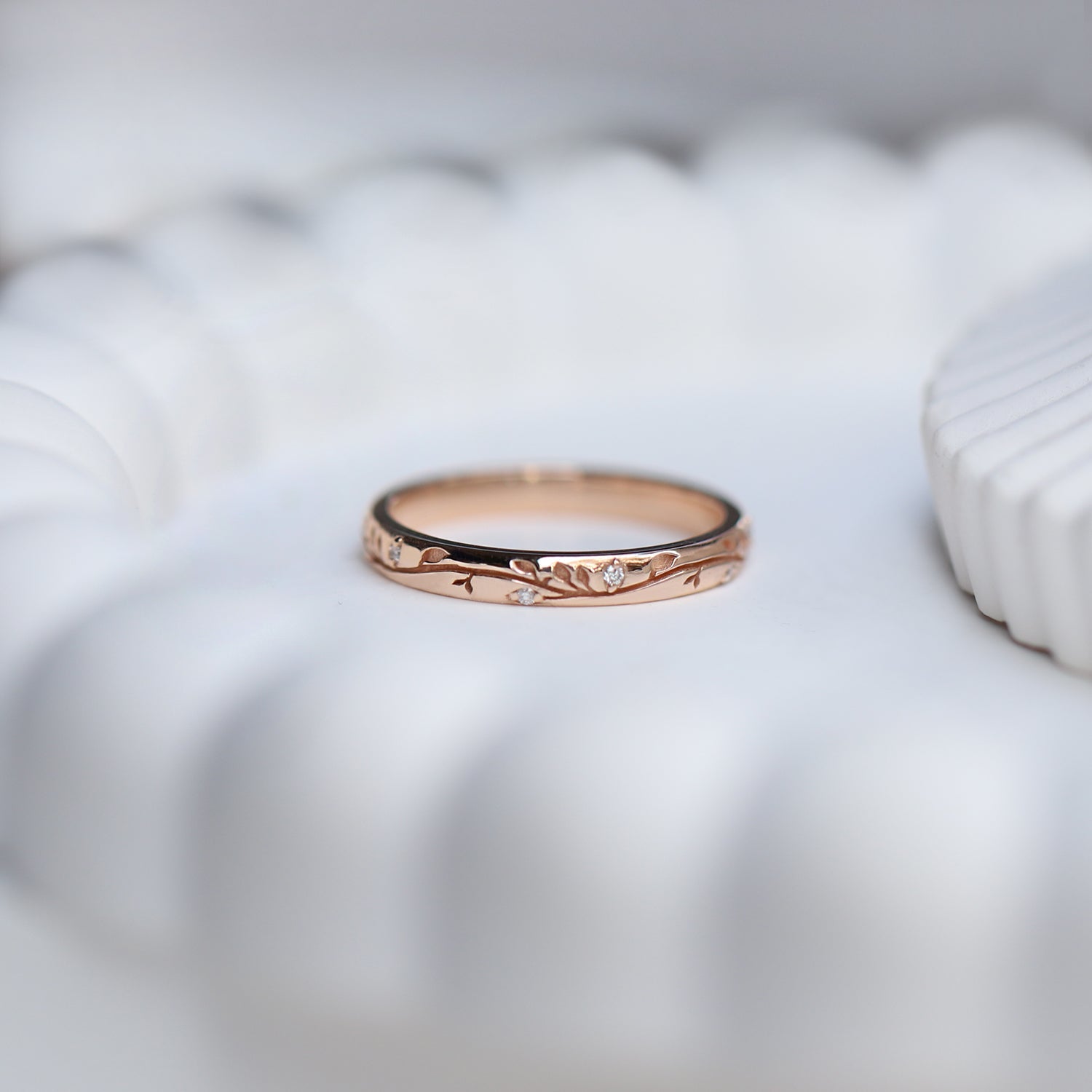 14 Ayar Vintage Luna Alyans