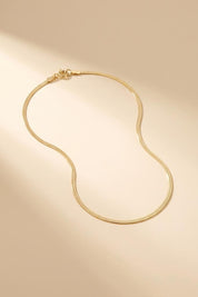 14 Ayar Yassı Altın Zincir Kolye (2.35 mm)