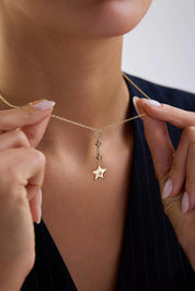 14 Ayar Yıldız Altın Kolye Ucu