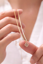 14 Ayar Yonca Altın Kolye Ucu