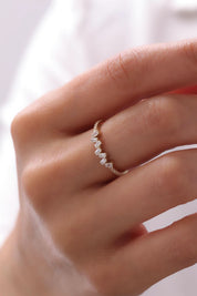 14 Ayar Zigzag Altın Yüzük