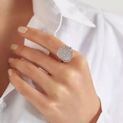 1.44 CT Pırlanta Taşlı Beyaz Altın Yüzük