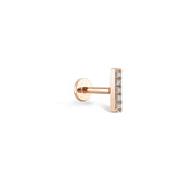 Beş Taş Çubuk Pırlanta Piercing