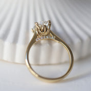 1.55 Karat F SI2 GIA Sertifikalı Lotus Pırlanta Tektaş Yüzük