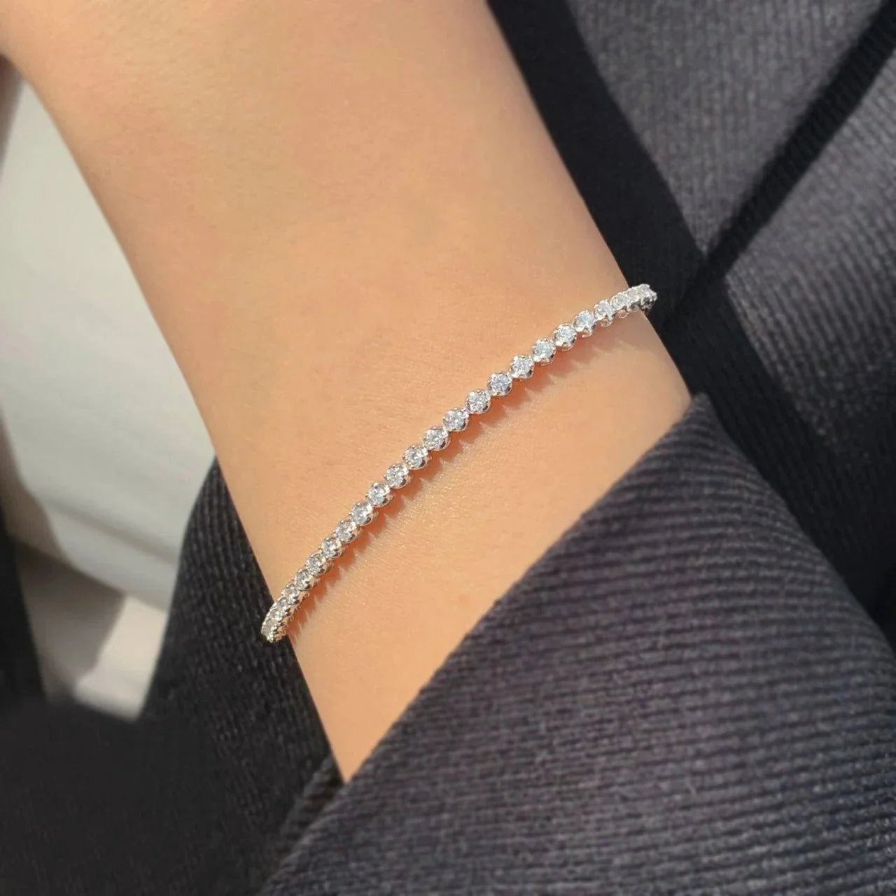1.85 Karat Pırlanta Suyolu Bileklik