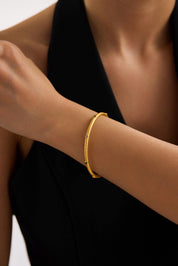 22 Ayar Antik Renkli Taşlı Altın Kelepçe