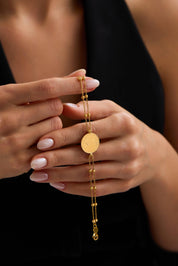 22 Ayar Çeyrekli Dorika Altın Bileklik