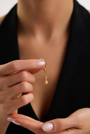 22 Ayar Dorika Altın Küpe