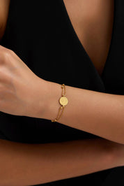 22 Ayar Dorikalı Tuğralı Altın Bileklik