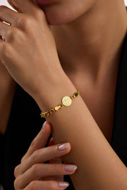 22 Ayar Figaro Tuğralı Altın Bileklik