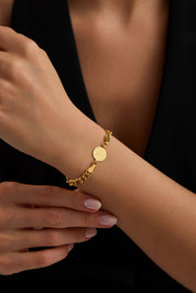 22 Ayar Figaro Tuğralı Altın Bileklik