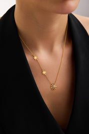 22 Ayar Güneş Altın Kolye