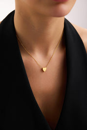 22 Ayar Kalp Altın Kolye