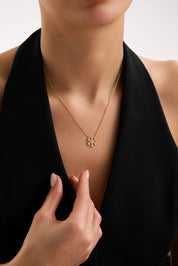 22 Ayar Kar Tanesi Altın Kolye