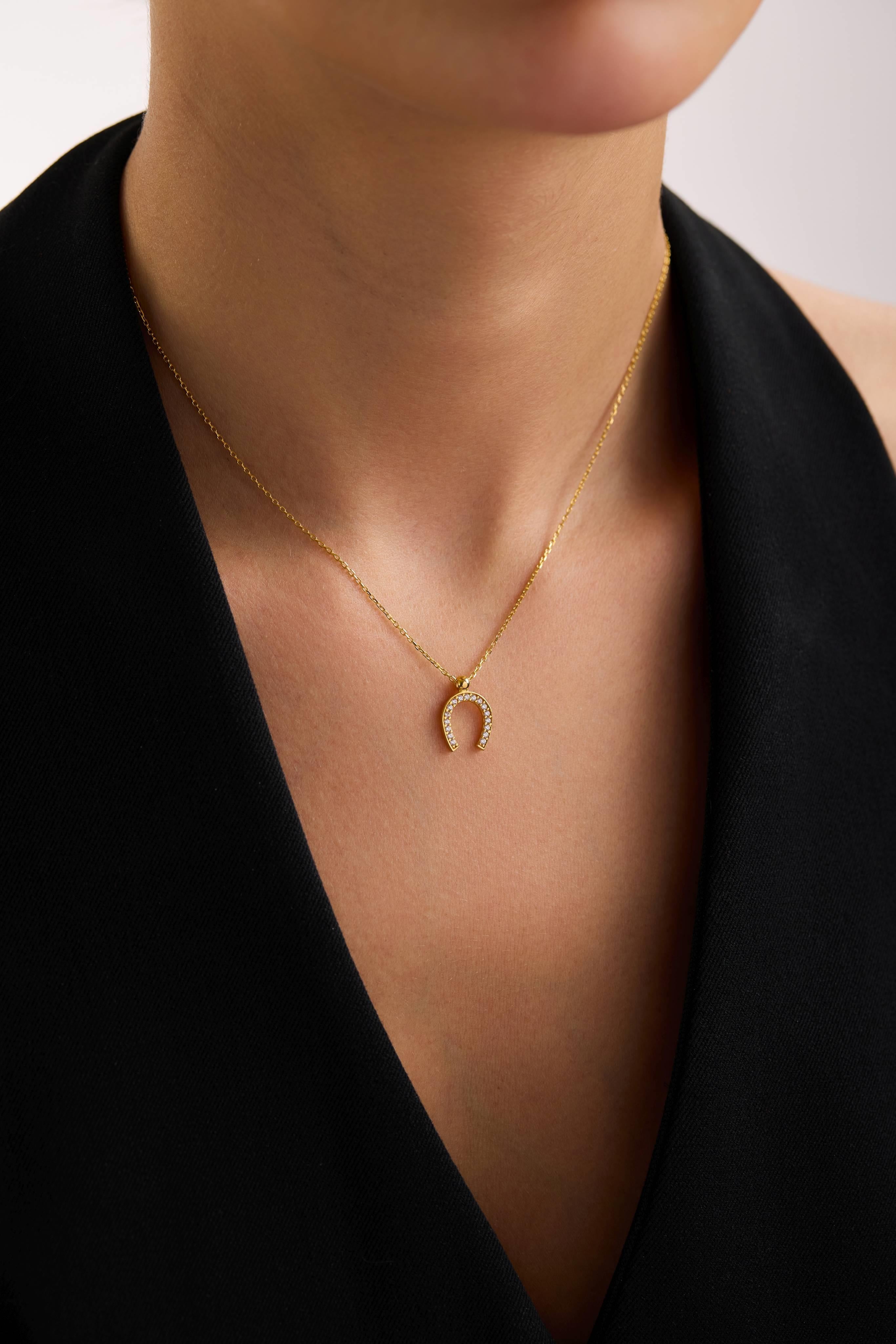 22 Ayar Nal Altın Kolye