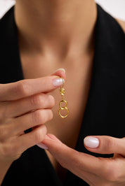 22 Ayar Samanyolu Altın Küpe