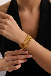 22 Ayar Samanyolu Sıralı Altın Bileklik