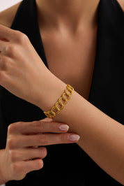 22 Ayar Samanyolu Zincir Altın Bileklik