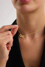 22 Ayar Sonsuzluk Altın Kolye