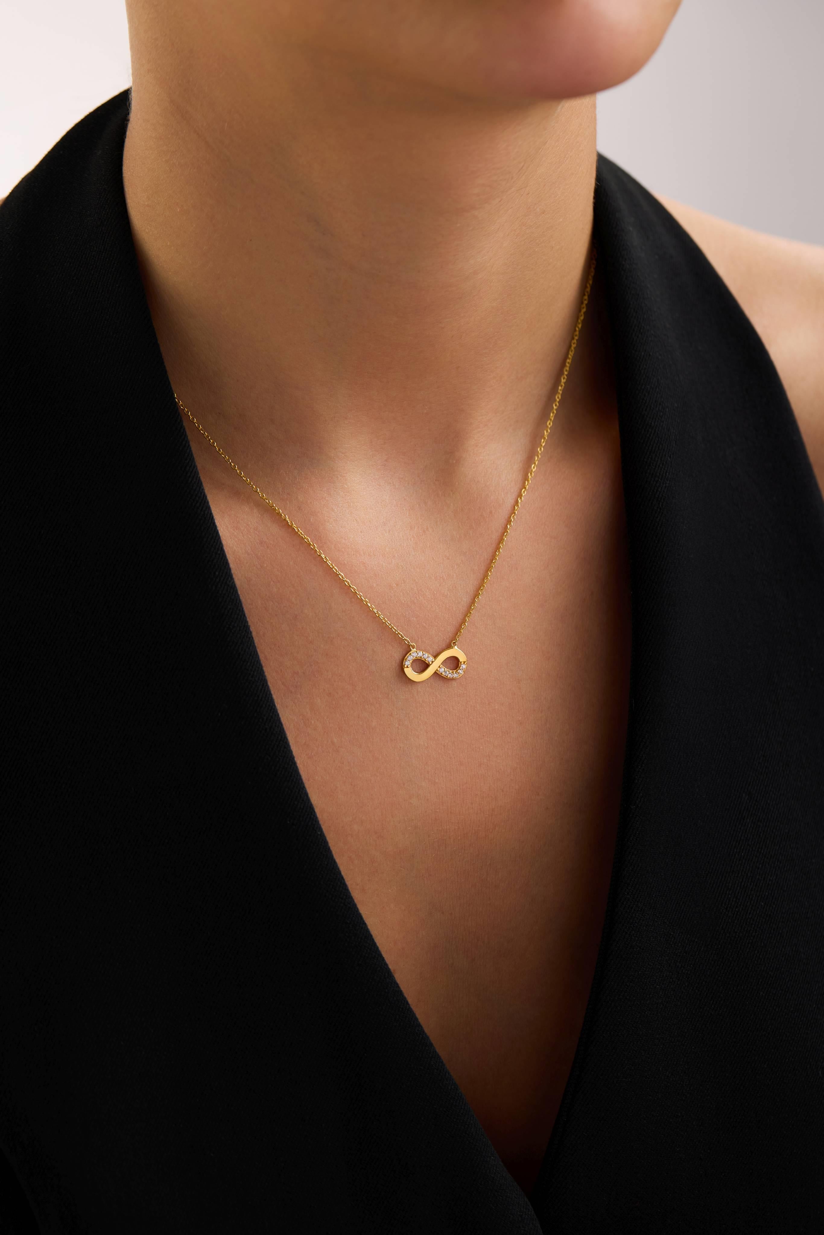 22 Ayar Sonsuzluk Altın Kolye