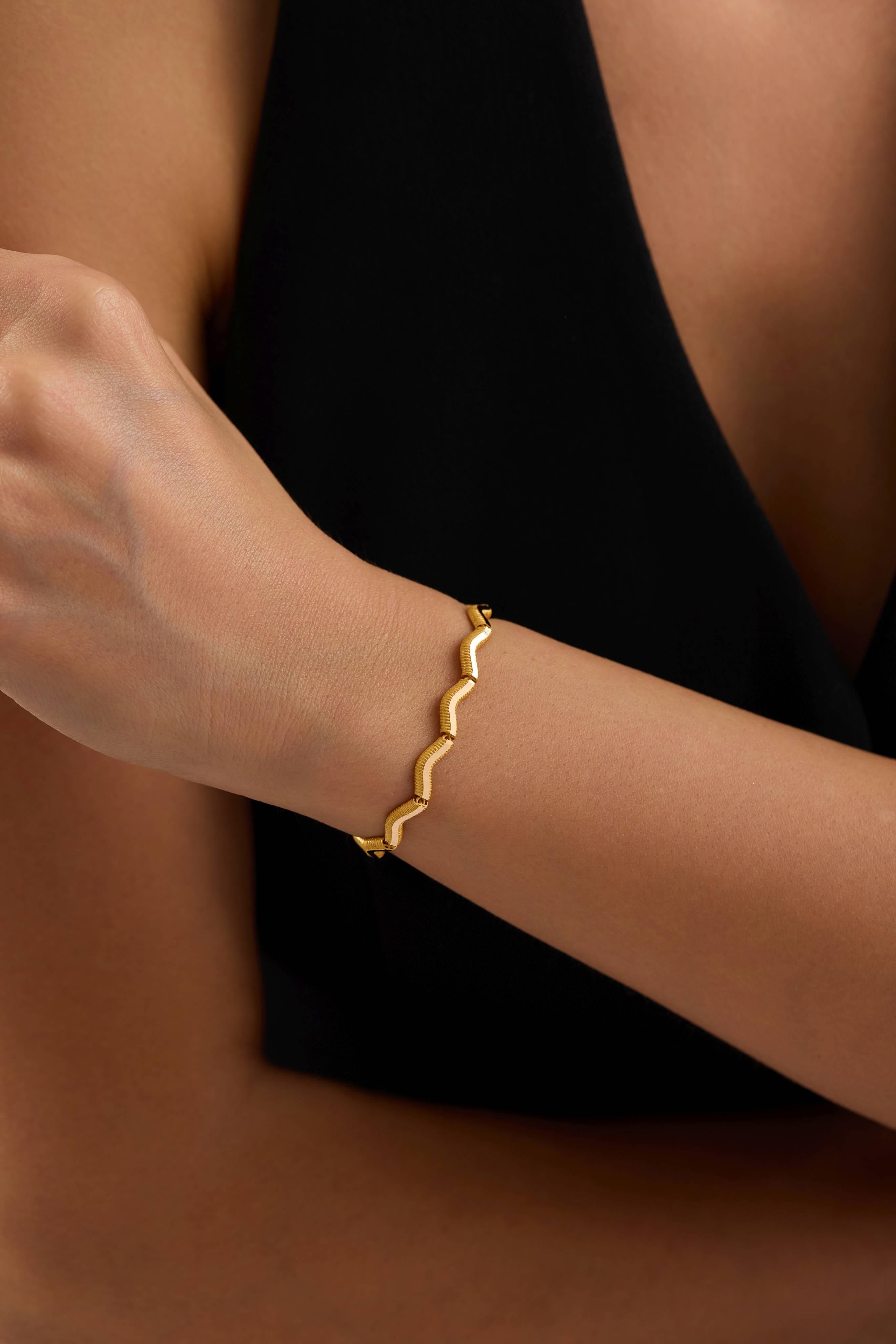 22 Ayar Tasarım Altın Bileklik