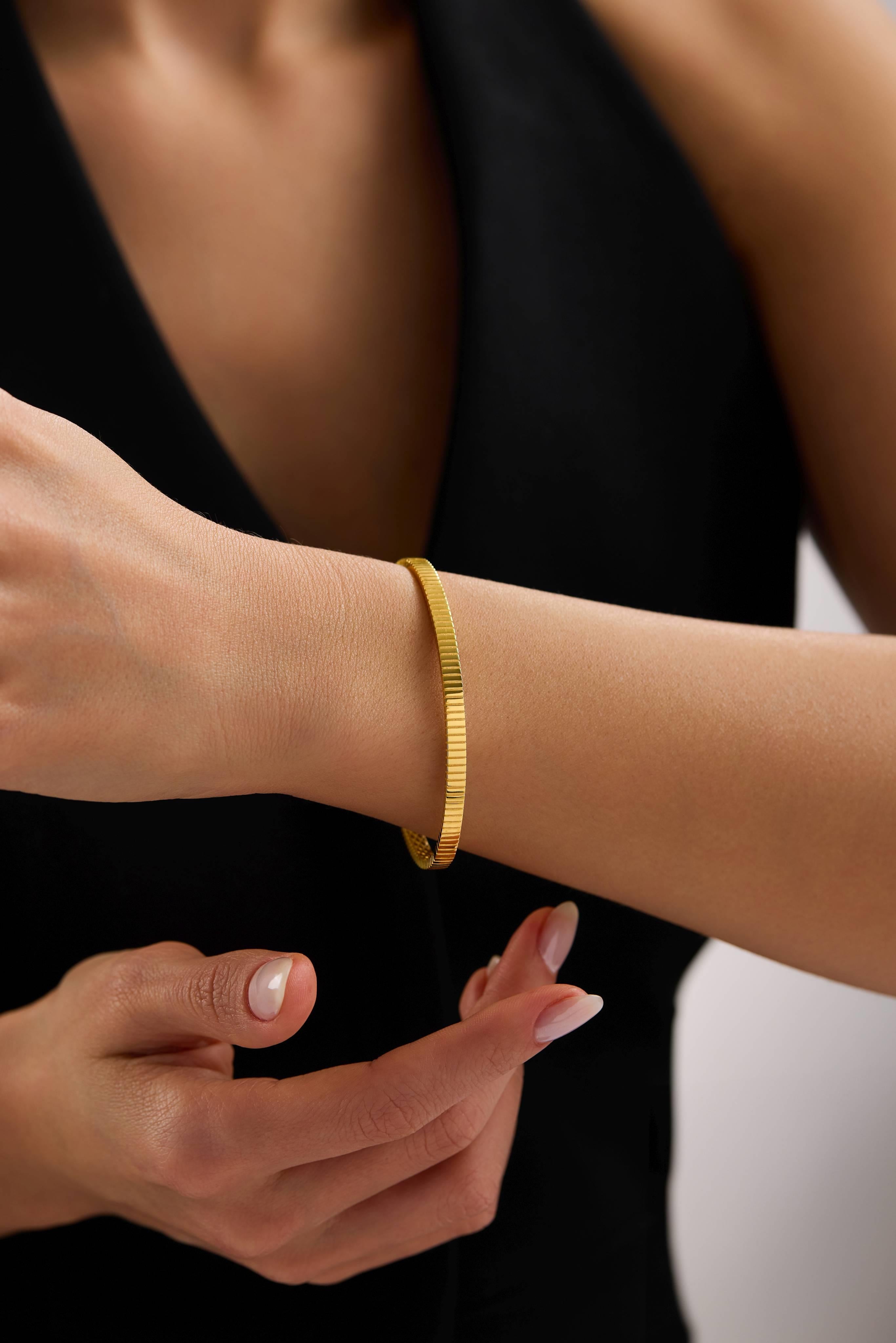 22 Ayar Tasarım Altın Kelepçe