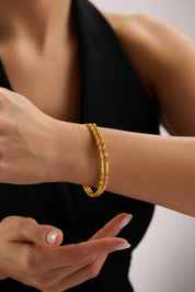 22 Ayar Tasarım Altın Kelepçe